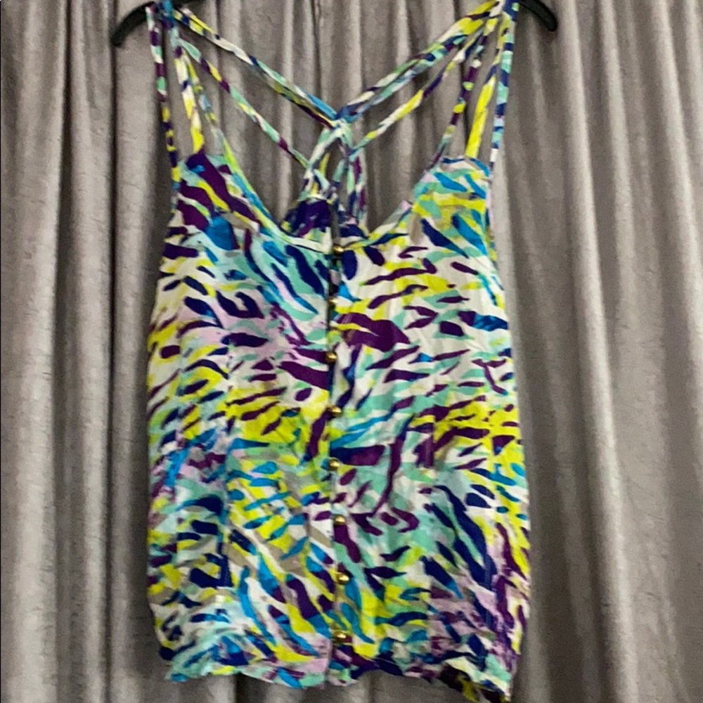 Charlotte russe multi color Button down crisscross